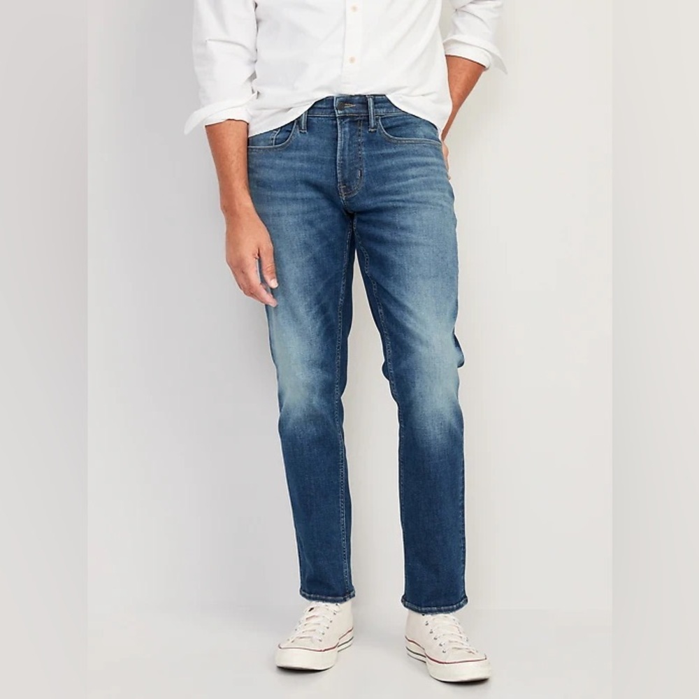 Old‎ Navy Men’s 34x30 Slim Taper Jeans Blue Denim Stretch